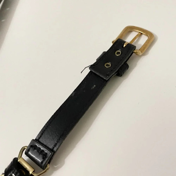 Vintage Gold Circle Scale Metal Stretch Belt 80s Style Retro - Picture 6 of 16